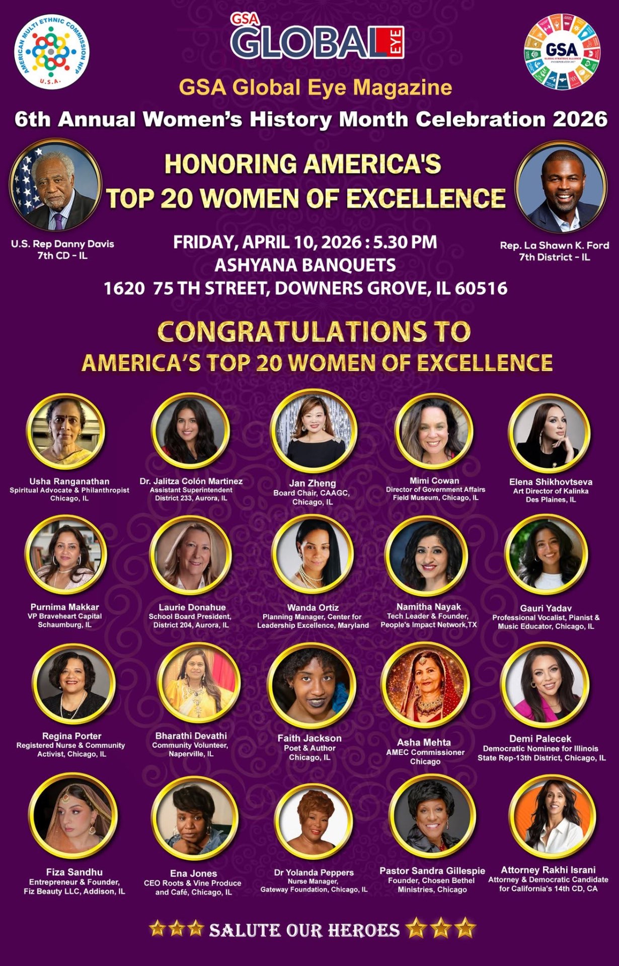 Top 20 Global Women of Excellence
