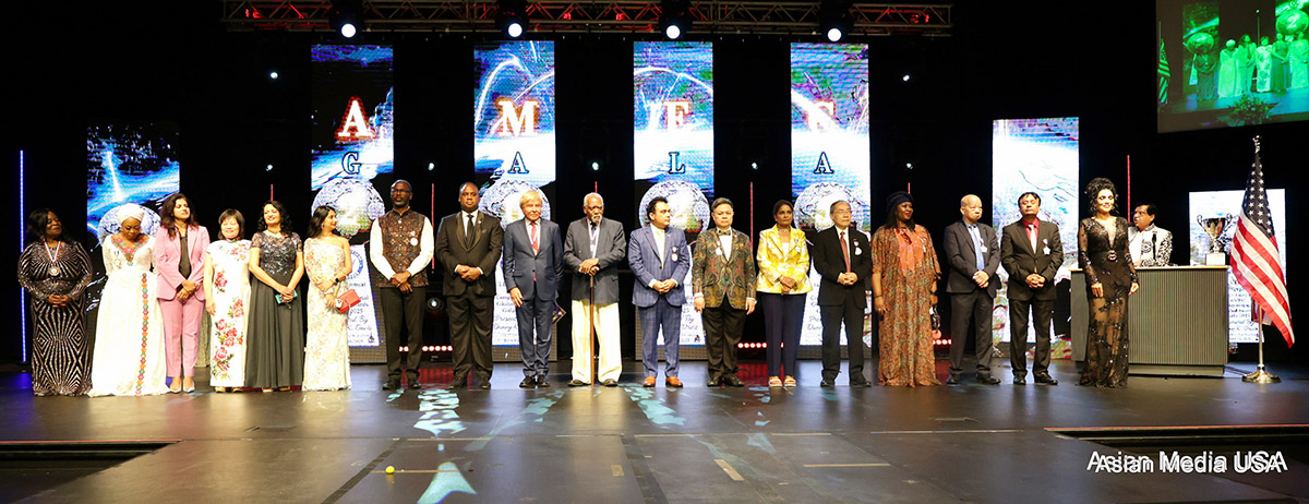 Honorees on the AMEC Gala stage