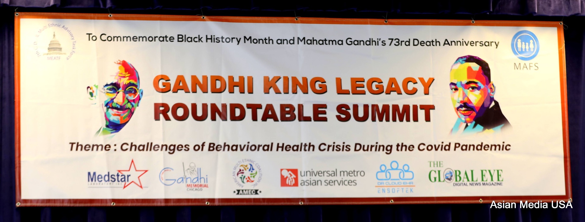 Gandhi King Legacy Roundtable Summit — Event Banner